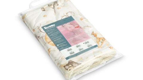 Kocyk pluszowy dwustronny SEN 80x100cm Sensillo