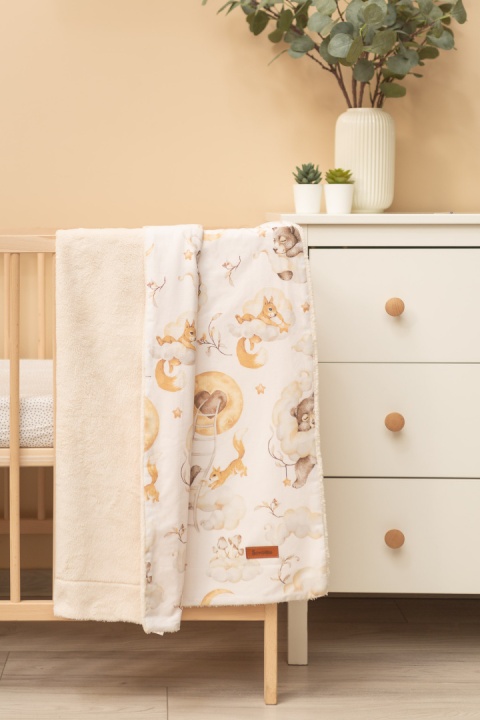 Kocyk pluszowy dwustronny SEN 80x100cm Sensillo