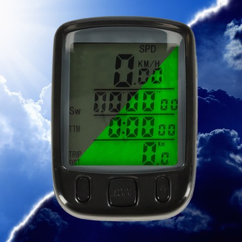 Licznik rowerowy RALLEX wodoodporny przewodowy prędkościomierz podświetlany 25w1 LCD