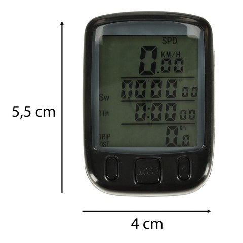 Licznik rowerowy RALLEX wodoodporny przewodowy prędkościomierz podświetlany 25w1 LCD