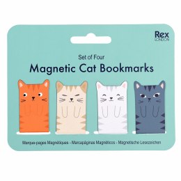 REX LONDON 29408 Magnetyczne zakładki do książki Koty