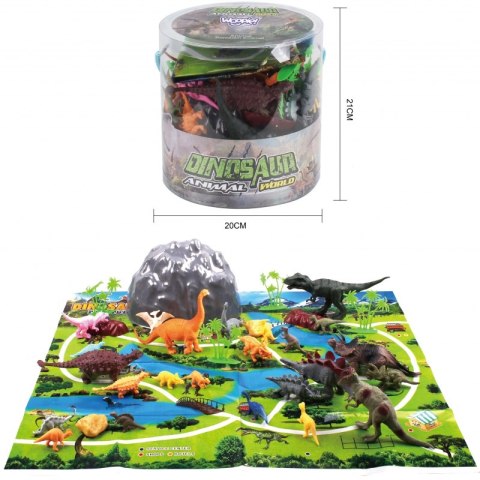 WOOPIE 47153 Zestaw figurek 34 szt. Dinozaury