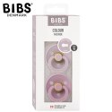 BIBS COLOUR 2-PACK DUSKY LILAC & HEATHER S Smoczek Uspokajający kauczuk Hevea