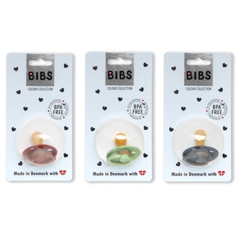 BIBS COLOUR APRICOT M Smoczek Uspokajający kauczuk Hevea