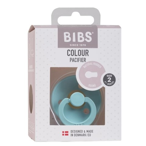BIBS COLOUR MINT M Smoczek Uspokajający kauczuk Hevea