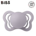 BIBS COUTURE 2-PACK FOSSIL GREY & MAUVE S Smoczek ortodontyczny silikonowy