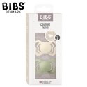 BIBS COUTURE 2-PACK IVORY & SAGE M Smoczek ortodontyczny silikonowy