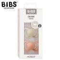 BIBS COUTURE 2-PACK VANILLA & PEACH M Smoczek ortodontyczny silikonowy