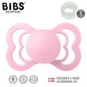 BIBS SUPREME BABY PINK M Smoczek symetryczny kauczuk Hevea