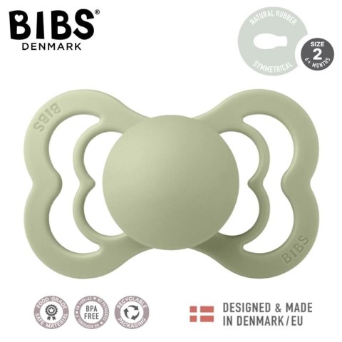 BIBS SUPREME SAGE M Smoczek symetryczny kauczuk Hevea