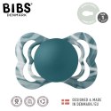 BIBS SUPREME TIE DYE FOREST LAKE WHITE S Smoczek symetryczny kauczuk Hevea