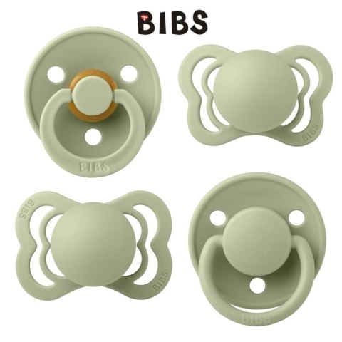 BIBS TRY-IT zestaw 4 szt smoczków niemowlęcych o różnych ustnikach SAGE