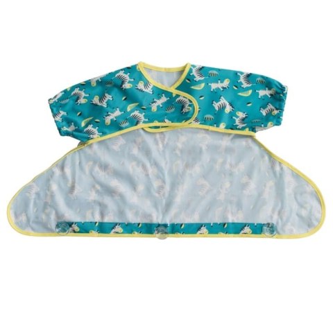 Tidy Tot - śliniak fartuszkowy z przyssawkami BLW Cover & Catch Bib Dancing Zebras