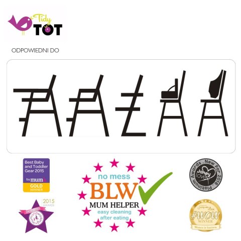 Tidy Tot - zestaw do nauki jedzenia metodą BLW Grey Apple & Pear