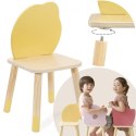 CLASSIC WORLD CW60508 Pastelowe krzesełko Grace Lemon