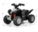 MILLY MALLY 5471 Pojazd na akumulator Quad HONDA ATV Black