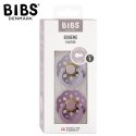 BIBS BOHEME 2-PACK FOSSIL GREY & MAUVE S Smoczek Uspokajający kauczuk Hevea