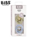 BIBS BOHEME 2-PACK KHAKI & DUSTY BLUE S Smoczek Uspokajający kauczuk Hevea