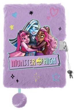 Pamiętnik z kłódką włochacz A5 96k Monster High