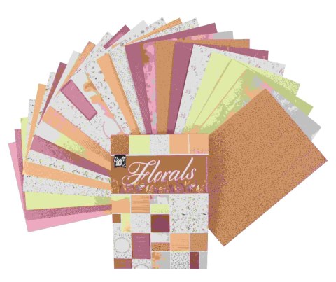 Blok papirtów ozdobnych 24 arkusze A4