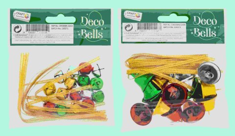 Dekoracje świąteczne dzwoneczki 16 el.