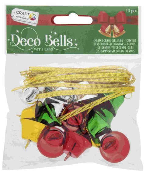 Dekoracje świąteczne dzwoneczki 16 el.