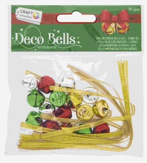 Dekoracje świąteczne dzwoneczki 16 el.