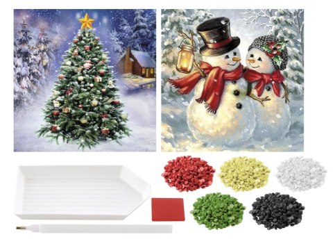 Kartki świąteczne do malowanie diamentami