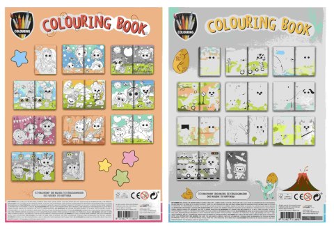 Kolorowanka z ruchomymi oczkami 27 x 19,5 cm, 20 stron