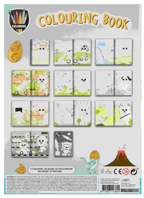 Kolorowanka z ruchomymi oczkami 27 x 19,5 cm, 20 stron