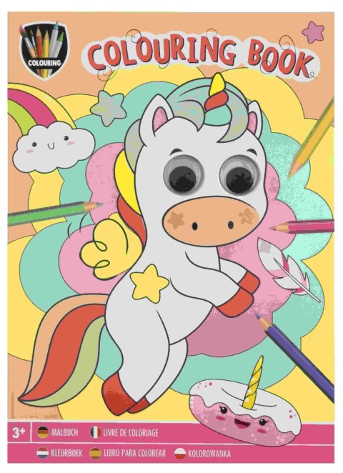 Kolorowanka z ruchomymi oczkami 27 x 19,5 cm, 20 stron