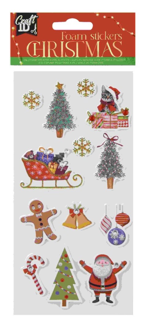 Świąteczne naklejki piankowe
