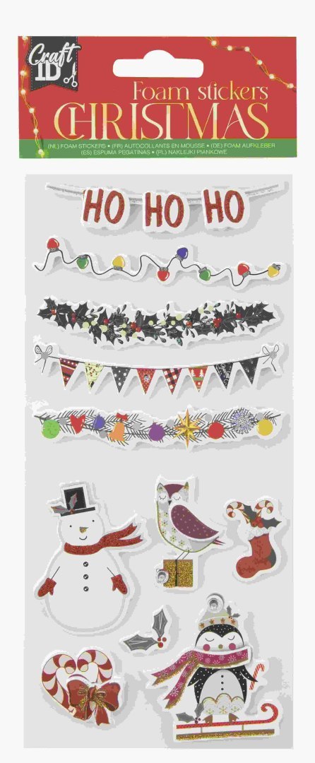 Świąteczne naklejki piankowe