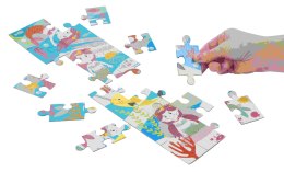 Puzzle dla dzieci w wieku 3+ | 24 szt. 2 wzory | 47x12cm