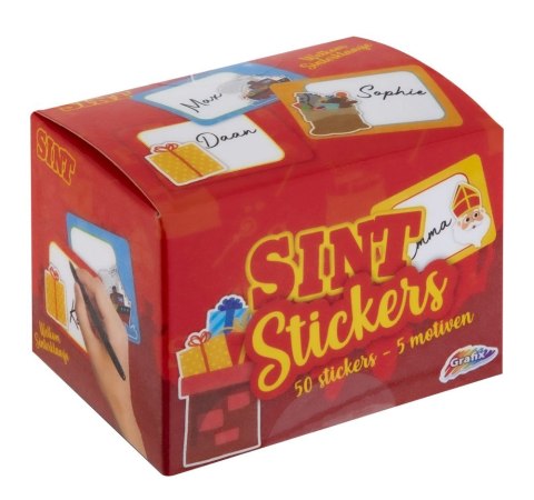 Świąteczne naklejki na prezent 50 szt. 5 rodzajów