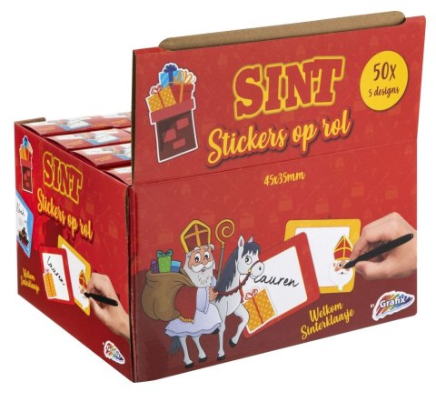 Świąteczne naklejki na prezent 50 szt. 5 rodzajów