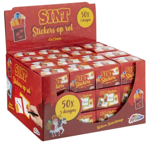 Świąteczne naklejki na prezent 50 szt. 5 rodzajów