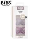 BIBS COUTURE 2-PACK FOSSIL GREY & MAUVE M Smoczek ortodontyczny silikonowy