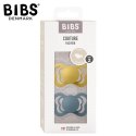 BIBS COUTURE 2-PACK MUSTARD & PETROL M Smoczek ortodontyczny silikonowy