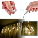 Lampki LED kurtyna z obrazkami w choinkach 3m 10 żarówek USB