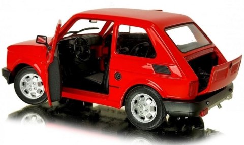 WELLY MALUCH FIAT 126P 1:21 SAMOCHÓD KOLEKCJONERSKI czerwony