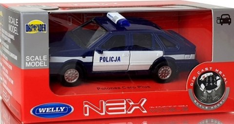 WELLY POLONEZ CARO POLICJA 1:34 SAMOCHÓD KOLEKCJONERSKI