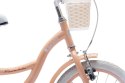 Rowerek dla dziewczynki 14 cali Flower bike - morelowy