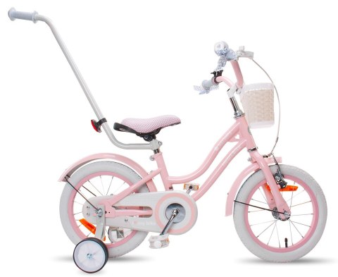 Rowerek dla dziewczynki Heart Bike seria Silver Moon 14 cali - różowy