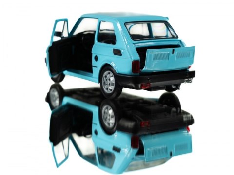 WELLY MALUCH FIAT 126P 1:21 SAMOCHÓD KOLEKCJONERSKI błękitny