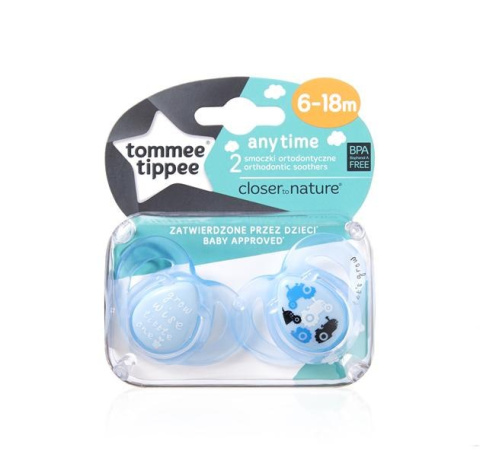 Tommee Tippee Smoczek 6-18 ANY TIME 333643 - kolor dla chłopca