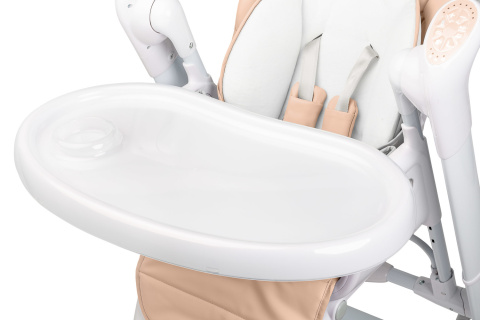 INDIGO Caretero 2w1 krzesełko do karmienia i huśtawka dla niemowląt - Powder Pink