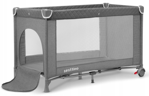 LIA Plus Sesttino Łóżeczko turystyczne dwupoziomowe - Gray