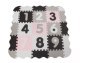 MILLY MALLY 5612 Mata piankowa puzzle Jolly 3x3 Digits - pink grey