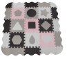 MILLY MALLY 5614 Mata piankowa puzzle Jolly 3x3 Shapes - pink grey